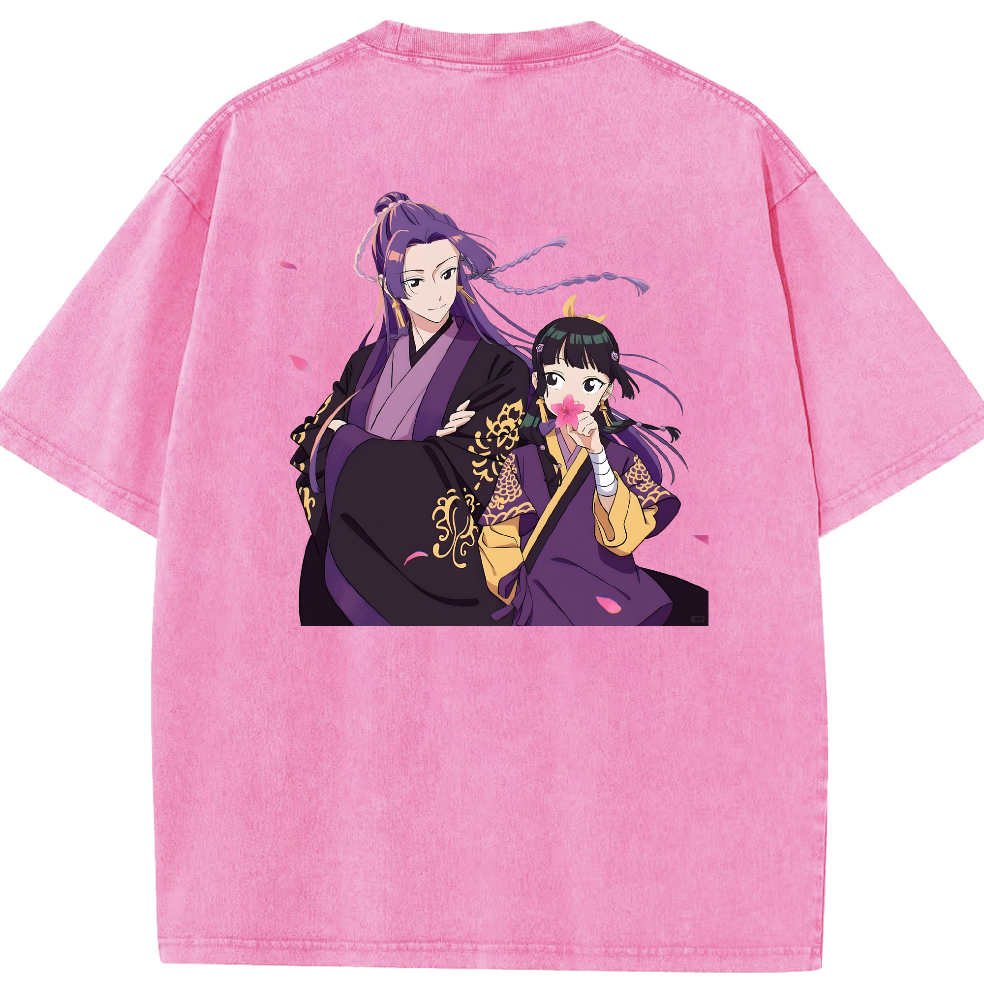 （画像用） 薬屋のひとりごと The Apothecary Diaries 綿100% ヴィンテージ風 半袖Tシャツ（背面プリント）